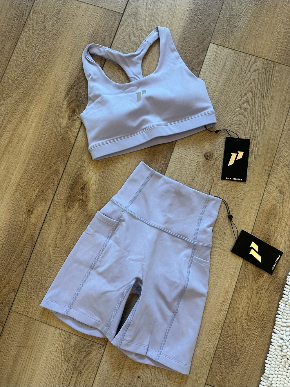 Pursuit Performance Lavender High-Waist Biker Shorts